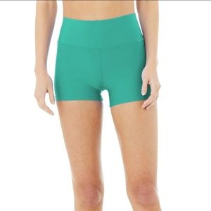 Alo high waist airlift short ocean teal NWOT